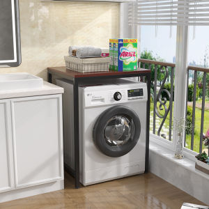 Home Use Roll Drum Washer Rack Stackable Kitchen Microwave Bathroom Balcony Dryer Dishwasher Fridge Storage Organizer Shelf