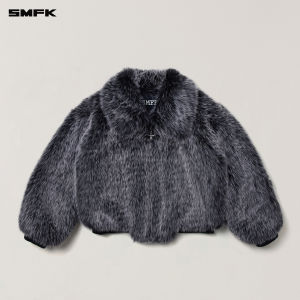 SMFK | Warm Fur Collar Artificial Fur Jacket