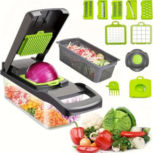 Vegetable original dicing machine Cutting flower dicing and planing machine Salad shredder slicing tool group multi-functional