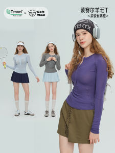 Winter Yoga Clothes Womens Slimming Sport Top Casual Button Running Training Fitness Long Sleeve T-shirt Soft Comfortable Quick Dry Super Elastic Skin-friendly Breathable