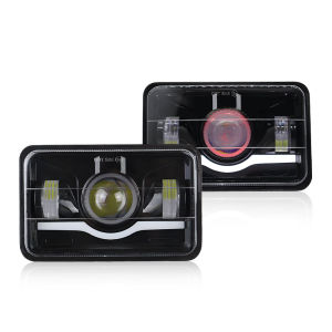 Projector 4"x6" LED Headlight H4656 H4651 LED Headlamp for Honda XR650L 1993-2013 XR250L XR650R XR400R High Low Beam & DRL