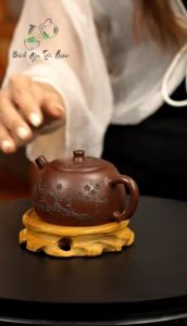 Ấm Tử Sa Tỉnh Lan 180ML -Tử Chu Nê – Nghệ Nhân Cố Hồng Vĩ