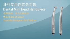 Dental Small Head Double LED Mini Head High Speed Handpiece for Dental Lab Kids Hand Piece Push Button Dentistry Tools