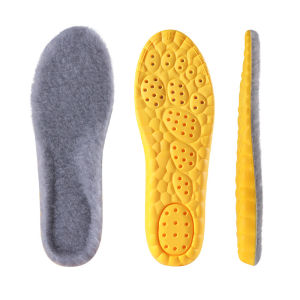 LINGMIAO | Warm Shock Absorbing Wool Insoles for Men
