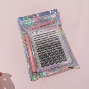 DIY Eyelash Extension Kit 280pcs Individual Lashes Cluster D Curl 8-16mm Mix Lash Clusters With Lash Bond And Seal And Lash