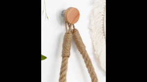 Rope Wall Toilet Paper Holder Eco-Friendly Bathroom Decor Space-Saving Design