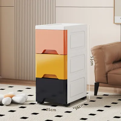 FANGESHI | Slim Pull-Out Storage Organizer Small Cabinet