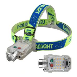 Mini Sensor Headlamp Cap Light Repair Emergency Keychain Light Outdoor Camping Travel Supplies LED Rechargeable Flashlight