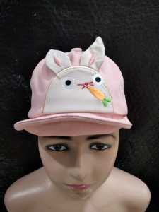 T.I - Topi Bisbol Anak Perempuan Bunny Rabbit Eat Carrot Baseball Hat Import