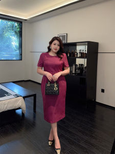 GLEC | Large Size Slimming Youthful Elegant Summer Dress