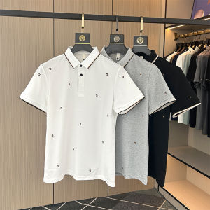 Summer Cotton Pique Polo Shirt Mens Short Sleeve T-Shirt Turn-down Collar Young Mens Half Sleeve Clothing with Collar Japanese Style Youth Fashion