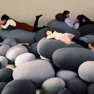 Simulated Pebble Multi-functional Cushion