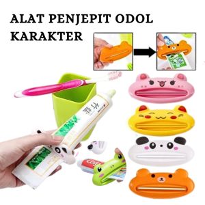 I412 Alat Penjepit ODOL Karakter - Penjepit ODOL Karakter Toothpaste Dispenser - Penjepit Pasta Gigi Karakter