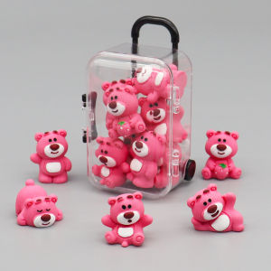 Mini Bear Strawberry Bear Đồ Chơi Sáng Tạo Đồ Chơi Đèn LED Đồ Chơi Xe Đồ Trang Trí Đồ Chơi Trẻ Em Đồ Chơi Cho Bé Gái Đồ Chơi Đồ Chơi
