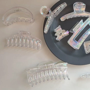 ONE-C1405 Jepit Rambut Transparan Motif Hologram / Jedai Dewasa Kupu Kupu Jepita Rambut Aesthetic