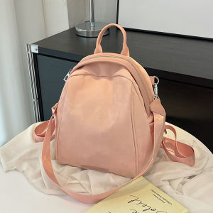 Fashionable Commuter Womens Backpack Versatile Simple Design Summer New Arrival High-End Sensation Soft PU Material Large Size