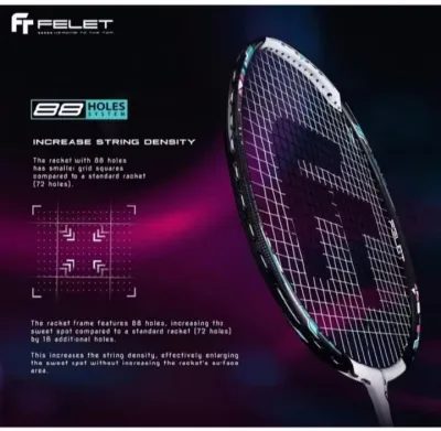 RAKET BADMINTON FELET WOVEN EIGHTY 8 ORIGINAL
