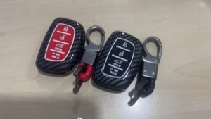 Case Carbon Smartkey Cover Key Kunci Hyundai Creta 4 Tombol