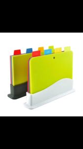5PCS Cutting Board Set Chopping Board Set Kitchen Board Chopping Shelf Rack Multifunctional Durable ThiCkening