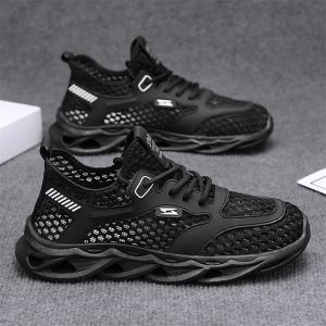 Breathable Lightweight Hollow Mesh Running Shoes for Men