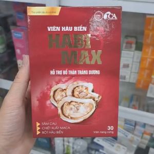 Viên uống hàu biển Habi Max (Che tên sản phẩm) giúp bổ thận tráng dương tăng cường sinh lý nam - Hộp 30 viên