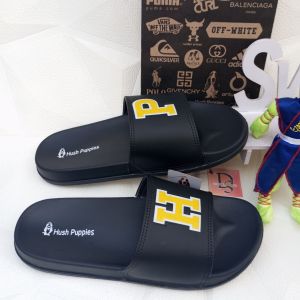 promo sandal slip on pria wanita/sandal santai/hitam Kuning