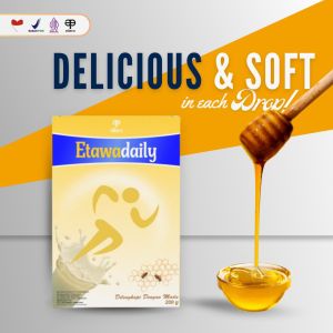 etawadaily susu kambing etawa plus madu BPOM halal 200g