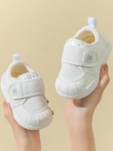 Slxzy Soft Bottom Anti-Slip Indoor Shoes for Girls Kindergarten Slippers Comfortable Spring Autumn Baby White Shoes