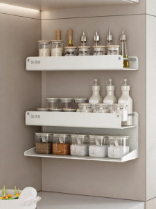 SHENGHUOXUANYAN | Stainless Steel Wall Mounted Spice Rack