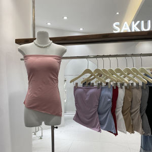 Sweet And Spicy Girl Purple Asymmetrical One-Shoulder Crop Top Womens Summer 2024 Slimming Trendy Vest Short Length Solid Color