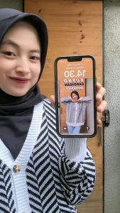 Magra Cardigan Knit Motif Zigzag Korean Style Premium Knitwear