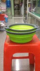 BỘ 2 RỔ XẾP GỌN HÌNH TRÒN ĐỰNG RAU CỦ QUẢ