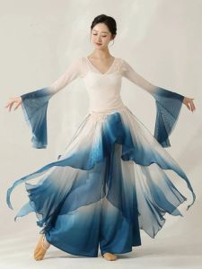 Elegant Gradient Tulle Dress Shiny Classical Dance Costume Womens Fashion Set Summer 2024 Material Other 100% by Hui Lin Qing