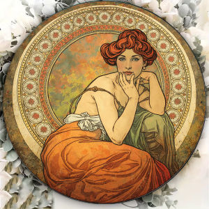 CIFbuy | 2D Metal Sign 8x8in Round Aluminum Plate Vintage New Art Decor Wall Art for Living Room Cafe Bedroom Gift