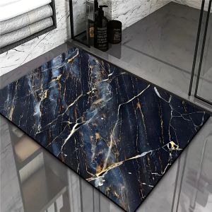 Thảm Phòng Tắm Họa Tiết Đá Cẩm Thạch Nhẹ VIKAMA Chống Trơn Trượt Có Thể Giặt Bằng Máy Thân Thiện Với Môi Trường PVC Phòng Tắm Thảm Trang Trí Sàn Nhà Tắm