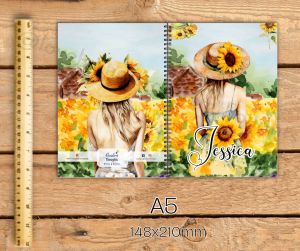 Customised Personalised Undated Planner A5 Size