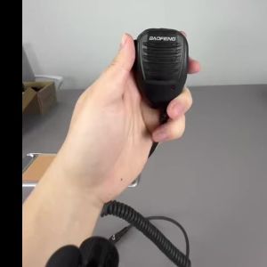 BAOFENG | Baofeng UV-5R Mini Speaker Mic 2-Pin K Type Shoulder Microphone Large Easy Press PTT For DM32 SW-9 Quansheng UV-K1 Two Way Radio
