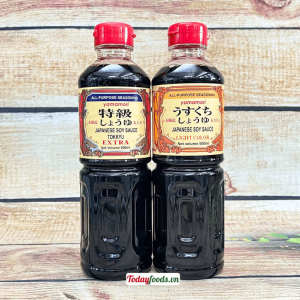 Nước Tương Nhật YAMAMORI: Nước Tương Extra (Tokkyu) / Nước Tương Màu Nhạt 500ML