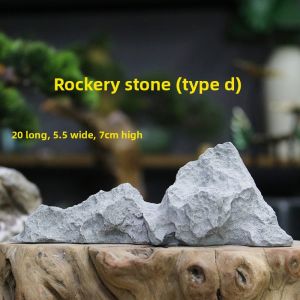 Chinese Style Artificial Mountain Scenery Stone Ornament Floral Bonsai Landscape Decorative Rock Garden Artifacts Home Decor