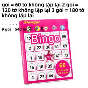 Bingo Game Card Ice Fruit Wedding Anniversary Party Supply Expandable 540 No Repetition Party Game Card Chinese Version