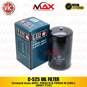 C-525 Vic Oil Filter For Forward Isuzu 6HE1 FSR34 N & FVM34 W (34ft.) (6HK1-TCN)
