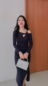 navy blue bodycon dress for woman with slit cocktail dress formal elegant prom dress off shoulder xl