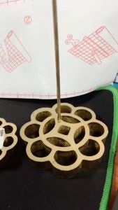 พิมพ์ขนมดอกจอก ทองเหลืองเเท้