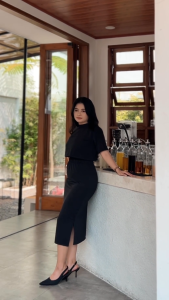 Ivy One Set Crop Top | One Set Jersey Crop Top Shirt & Rok | Setelan Wanita Casual