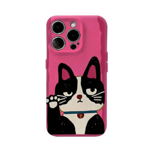 Potdemiel | Lucky Tuxedo Cat iPhone18 Must-Haves Phone Case Double-layer Back Cover Compatible with iPhone 17 16 15 14 13 12 pro Max plus