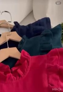 NANDO WANITA KOREAN STYLE LENGAN PENDEK IMPORT QUALITY CUTE DRESS