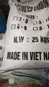 Than Hoạt Tính GÁO DỪA- Than Hoạt Tính Lọc Nước- Lọc Khí Loại 1 (6mm - 12mm)