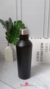 Tumbler Termos Premium Stainless Steel Dua Sisi Datar 500ml (HJP500) Tumbler Premium Tahan Panas Desain Elegan Tumbler Rubber Doff - Lazada