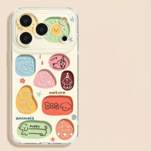 YOUSIDUN | Apple 17 Series Suitable Soft Case With Hole Punched Dog And Rope Transparent