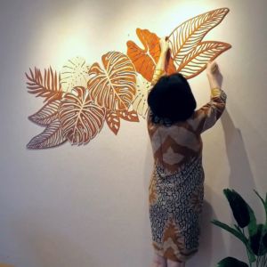 Set Hiasan Dinding Pajangan Ruang Tamu Walldecor Dekorasi Laser Cut Motif Aesthetic A Leser Cuting Ukuran Besar